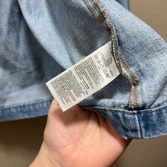 Old Navy Button Front Denim Jean Jacket Medium Wash Plus Size XXL - Picture 10 of 11